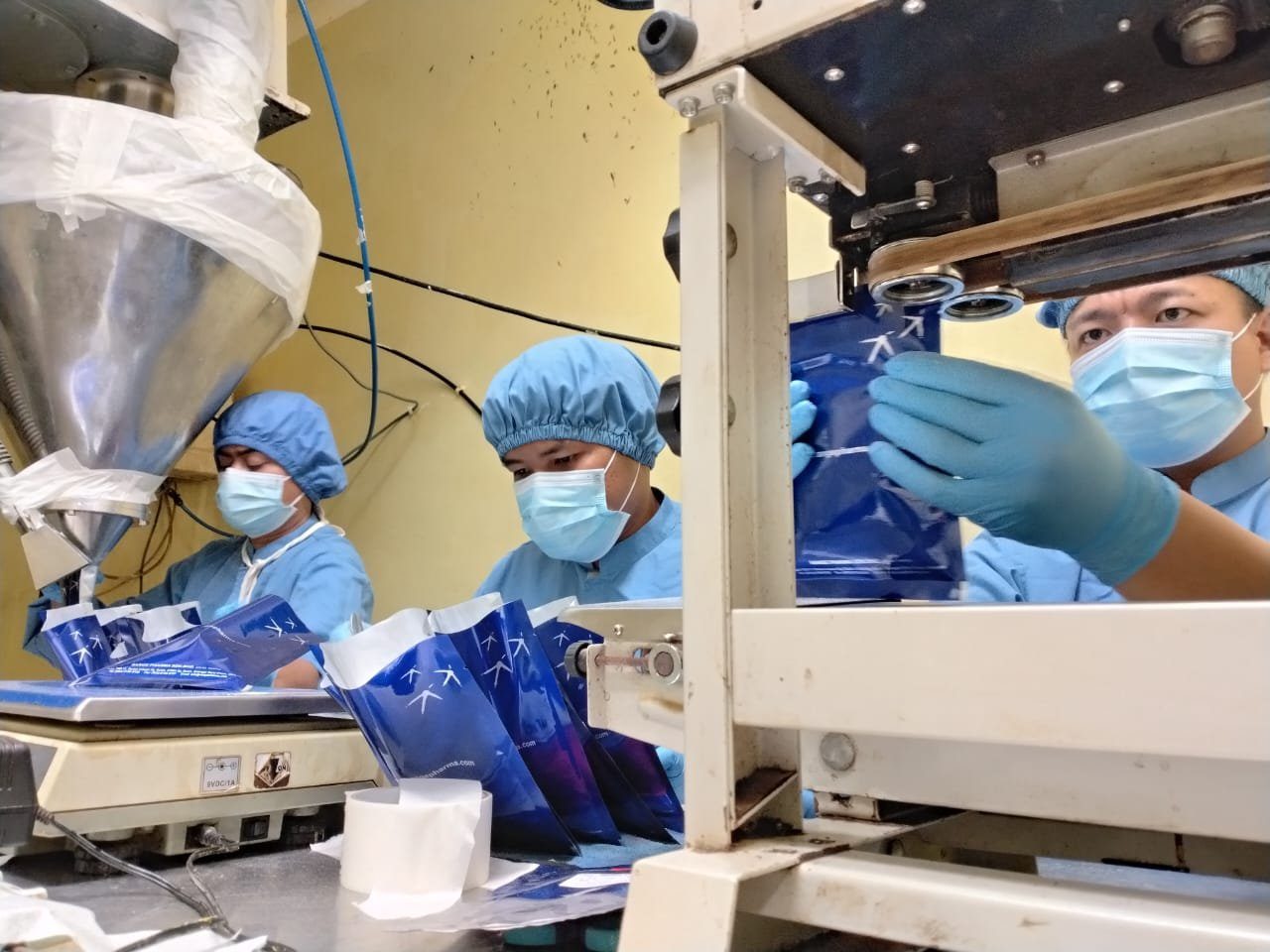 Range Pharma operators working on the packing line in the Kota Damansara facility