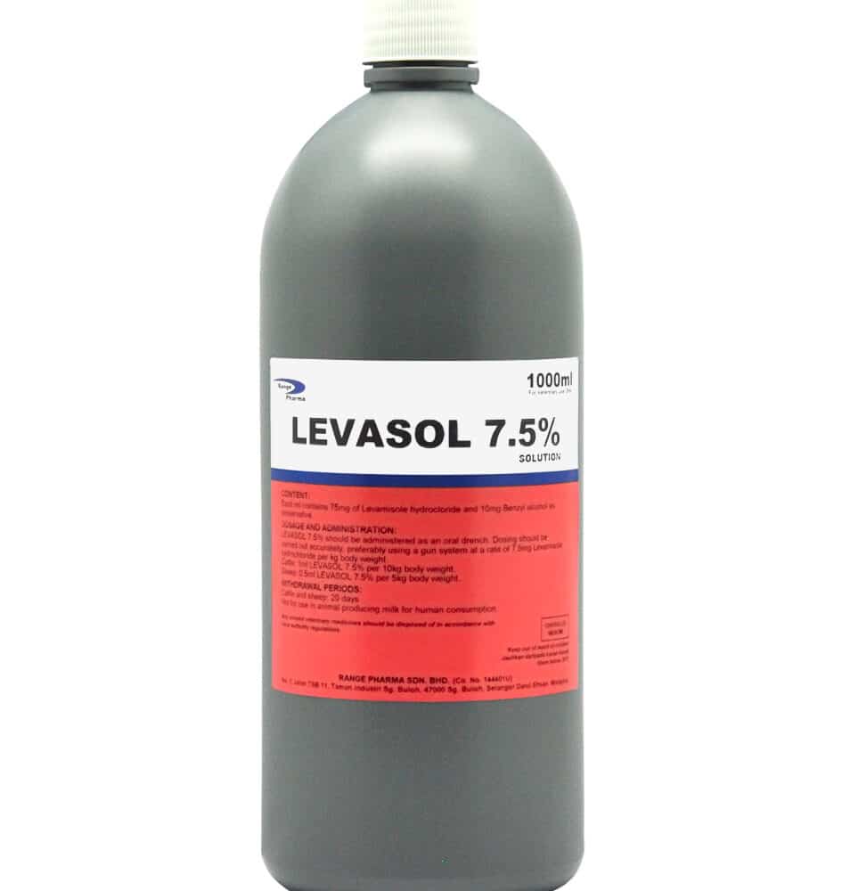 Levamisole hydrochloride 75mg / ml