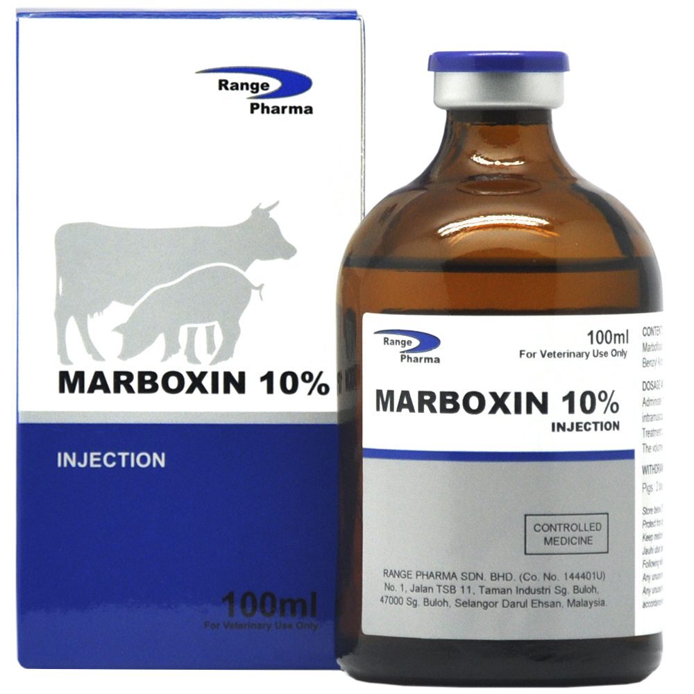 Marbofloxacin 100mg/ml Injection